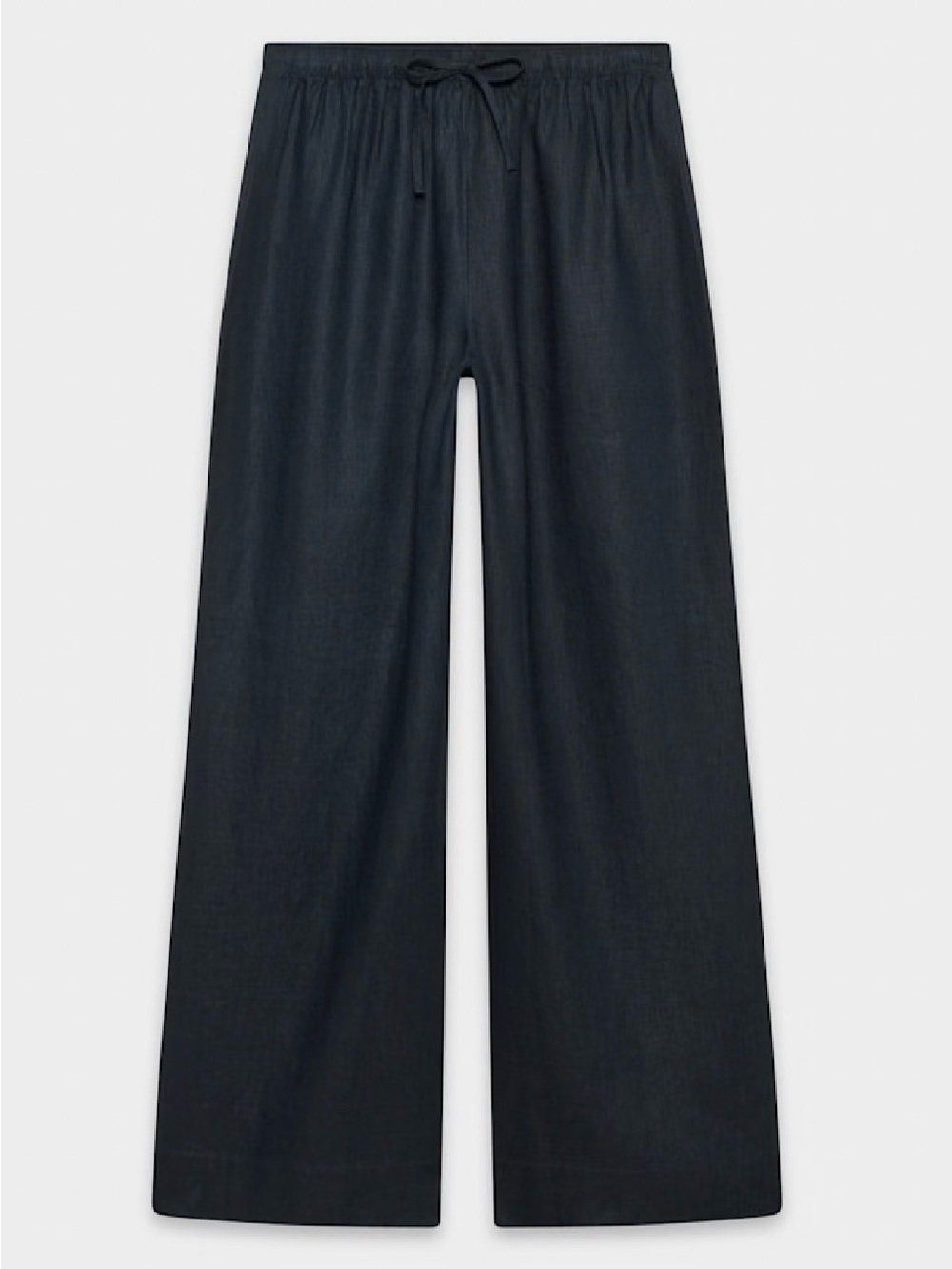 Aritzia Little Moon Admiral Navy Blue New Globetrot Linen Pants